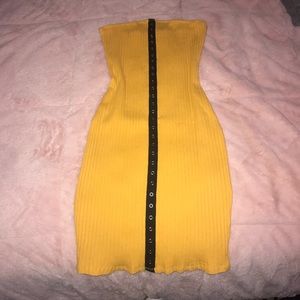 YELLOW MINI DRESS